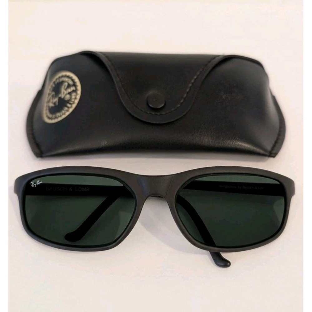 VINTAGE B&L RAY-BAN USA W2175 NLAS PREDATOR PS8 MATTE BLACK G-15 GLASS + CASE